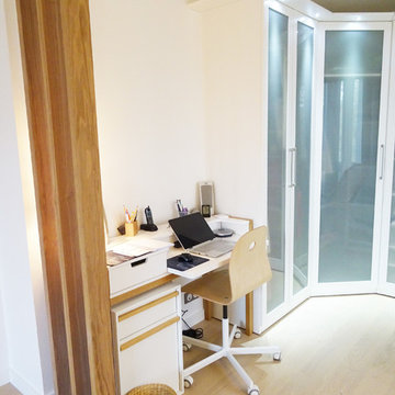Aménagement et décoration intérieure d'une suite parentale à Saint Cyr Mont d'Or