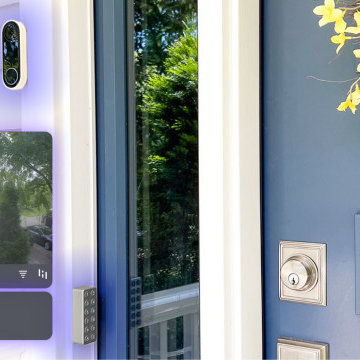 Front Door Camera and Smart Lock with Keypad
