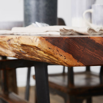 Walnut Slab Dining Table, Detail of Edge