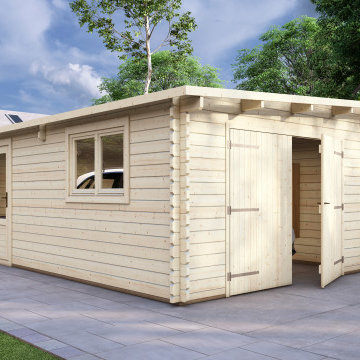Log garages-Timber carports