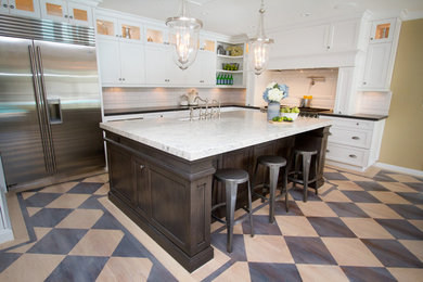 Example of a cottage kitchen design in Phoenix