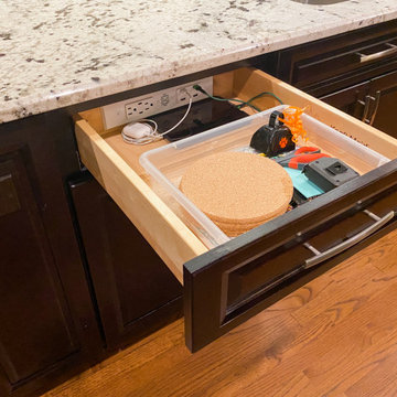 Kitchen Island In-Drawer Outlets