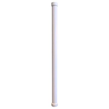 5"x94" PVC Lally Column Cover With Standard Cap and Base