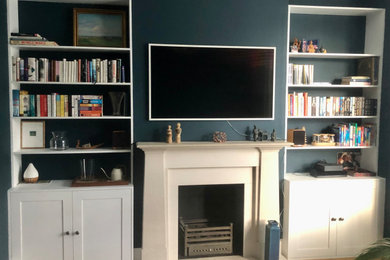 Medium sized contemporary living room in Kent.