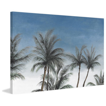 "Tropical Skyline" Painting Print on Wrapped Canvas, 18"x12"
