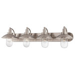 Minka-Lavery - Minka-Lavery Downtown Edison Four Light Bath 5134-84 - Four Light Bath from Downtown Edison collection in Brushed Nickel finish. Number of Bulbs 4. Max Wattage 60.00. No bulbs included. No UL Availability at this time.