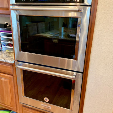30" Stainless Steel Kitchenaid Double Wall Oven