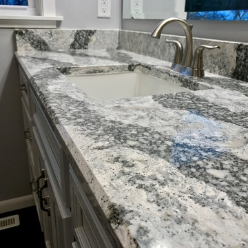Coal Valley Bath Remodel-Cambria Seagrove Koch Cabinets