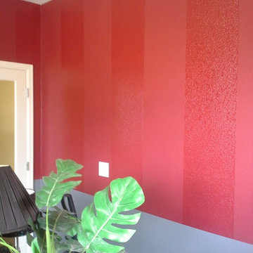 New modern style house, bright colors