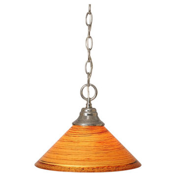 Toltec Lighting 10-CH-444 Hung - One Light Chain Pendant