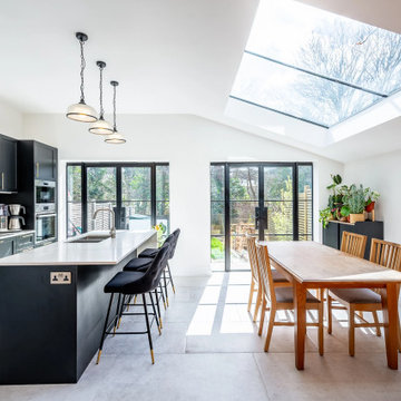 A Little Addition _ Side return extension integrated with a Victorian house