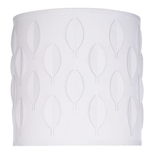 white cut out lampshade
