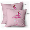 Snow Bird Decorative Throw Pillow, Pink, 14"x20"