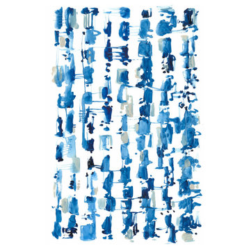 36x54 Blue Patterns II, Unframed Artwork