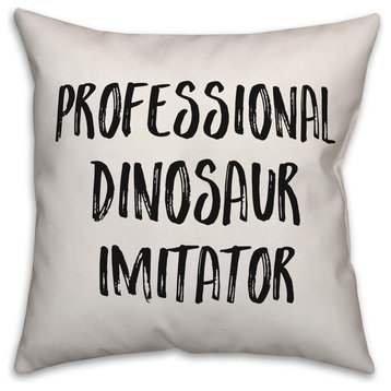 Professional Dinosaur Imitator, Throw Pillow, 20"x20"