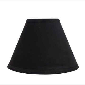 58727 Hardback Empire Shape UNO Lamp Shade, Black 4"x9"x6 1/2"