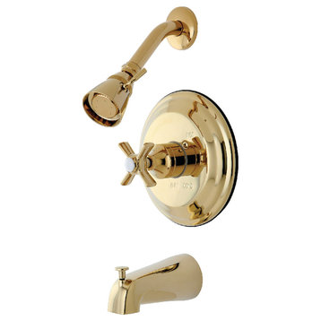 Kingston Brass KB2632ZX Tub/Shower Faucet, Polished Brass
