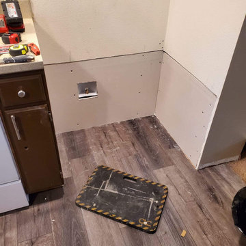 Water Damaged Apt Kitchen Floor Renovation
