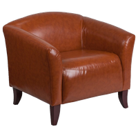 Flash Furniture Hercules Imperial Series Cognac LeatherSoft Chair - 111-1-CG-GG