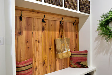 Mountain style entryway photo in Atlanta
