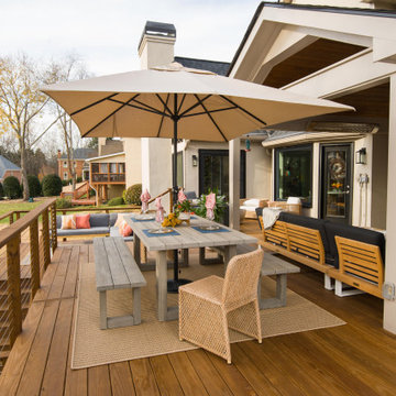 Modern Open Porch and Deck