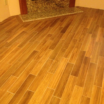 Porcelain Plank Wood Look Tile Installations Tampa, Florida