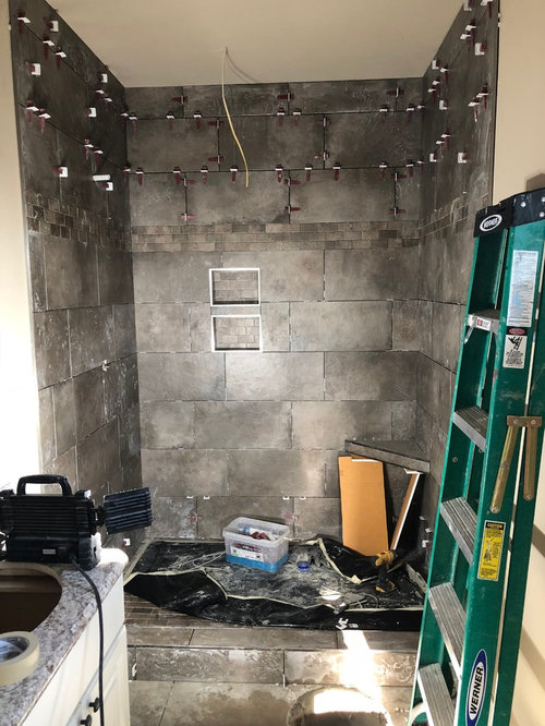 New construction shower
