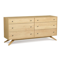 Astrid Maple 6 Drawer Dresser - Dressers