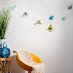 Birdscape Art Glass - Sculptures