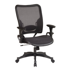 Professional Air Grid Back Managers Office Chair with Gunmetal Finish Accents - Office Chairs
