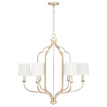 Capital Lighting - Ophelia Six Light Chandelier, Winter Gold - Stylish and bold. Make an illuminating statement with this fixture. An ideal lighting fixture for your home.