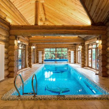 Здание Бани с бассейном комплекс отдыха