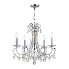 Crystorama Othello 5 Light Clear Crystal Polished Chrome Chandelier