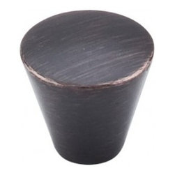 Top Knobs Nouveau Collection Cone Knob 1 1/16" Tuscan Bronze M1676 - Cabinet And Drawer Knobs