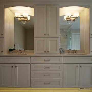 Large Transitional Master Bathroom in Palatine