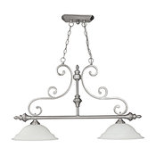Capital Lighting Chandler 2-Light Island Fixture, Matte Nickel