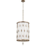 Quorum - Quorum 855-3-91 Cordon, 3 Light Pendant - The Cordon Series is suspended from a combinationCordon 3 Light Penda Persian Gray AcrylicUL: Suitable for damp locations Energy Star Qualified: n/a ADA Certified: n/a  *Number of Lights: 3-*Wattage:75w Medium Base bulb(s) *Bulb Included:No *Bulb Type:Medium Base *Finish Type:Persian Gray