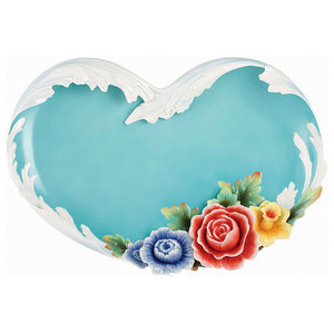 Blue 4 Pack Merritt International Floral Sketchbook 6in salad bowl