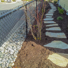 Travertine walkway