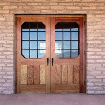 Rustic Doors with Security Grills and Screens