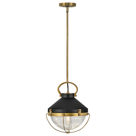 Hinkley Crew 4847Hb Small Pendant, Heritage Brass