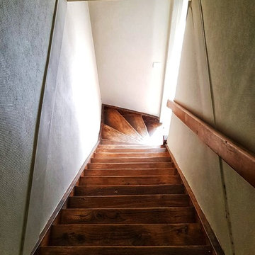 Aérogommage d'escalier