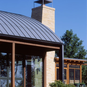 Prairie Residence roof and chimney detail