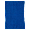 Solid Plush Fleece Sherpa Throw Blanket by Lavish Home, Blue