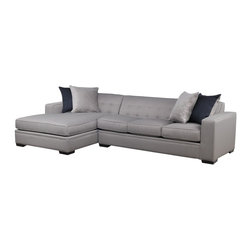 Costello Platinum 2 Piece Sectional with Chaise - Sectional Sofas