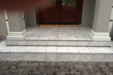 Inspiration for a contemporary porch remodel in Other