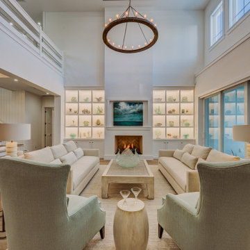 Beach Style Living Room