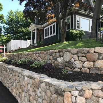 Natural Stone Retaining Wall
