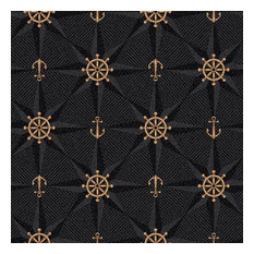 6'x6' Square Custom Area Rug Mariners Tale, Nylon Stainmaster Carpet, Onyx