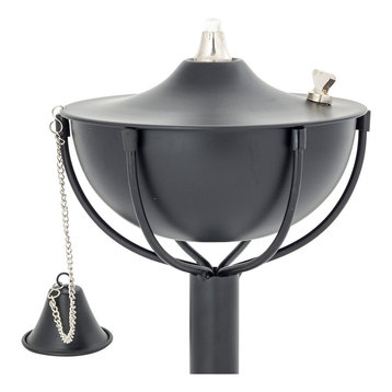 Maui Tiki Torch With Pole & Snuffer, Ebony, 1 Pack